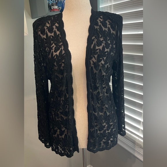 Vintage Lace Open Blazer‎ - Picture 1 of 7